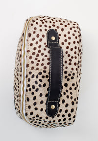 Leather Toiletry Bag | Cheetah