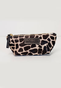 Leather Make up Purse | Giraffe