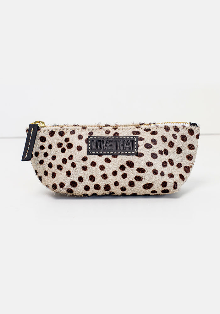 Leather Make up Purse | Cheetah