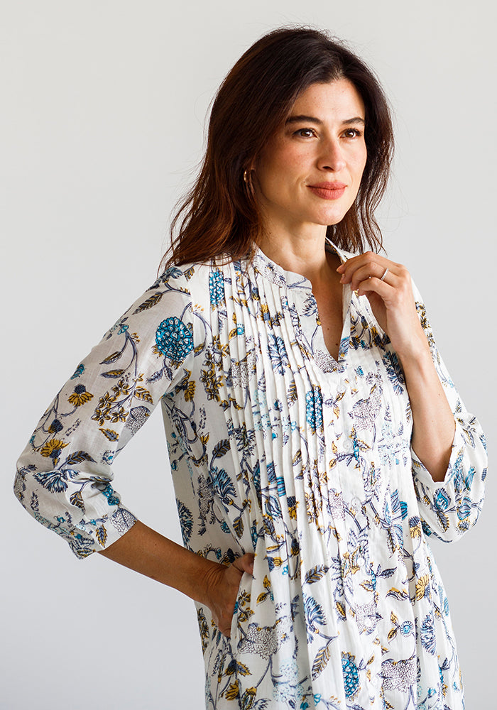 Flower Shirt Dress
