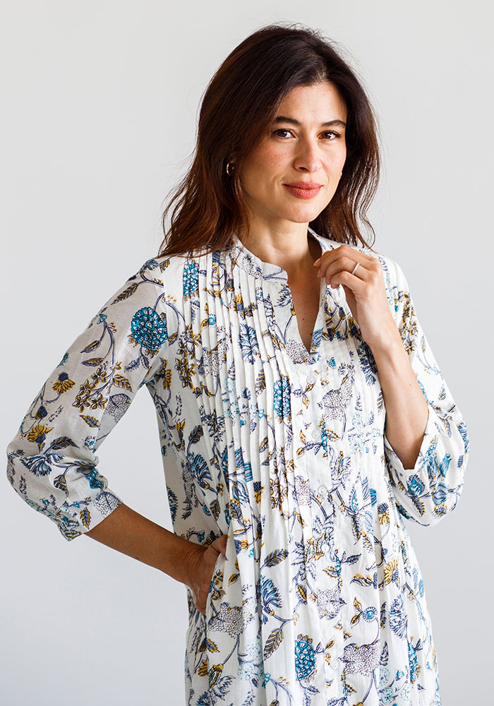 Flower Shirt Dress