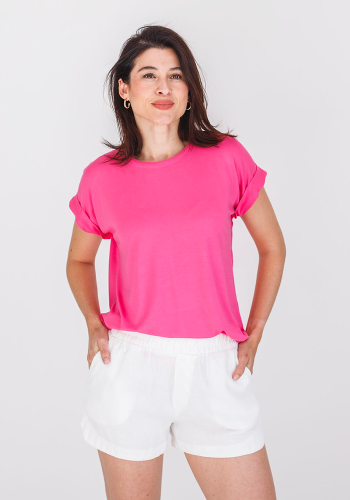 Jessie Linen Twill Shorts | Milk