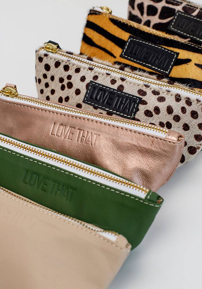 Leather Make up Purse | Cheetah