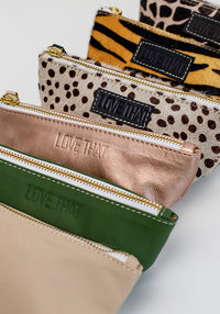 Leather Make up Purse | Giraffe