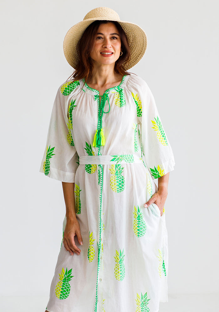 Palm Pineapple Kaftan