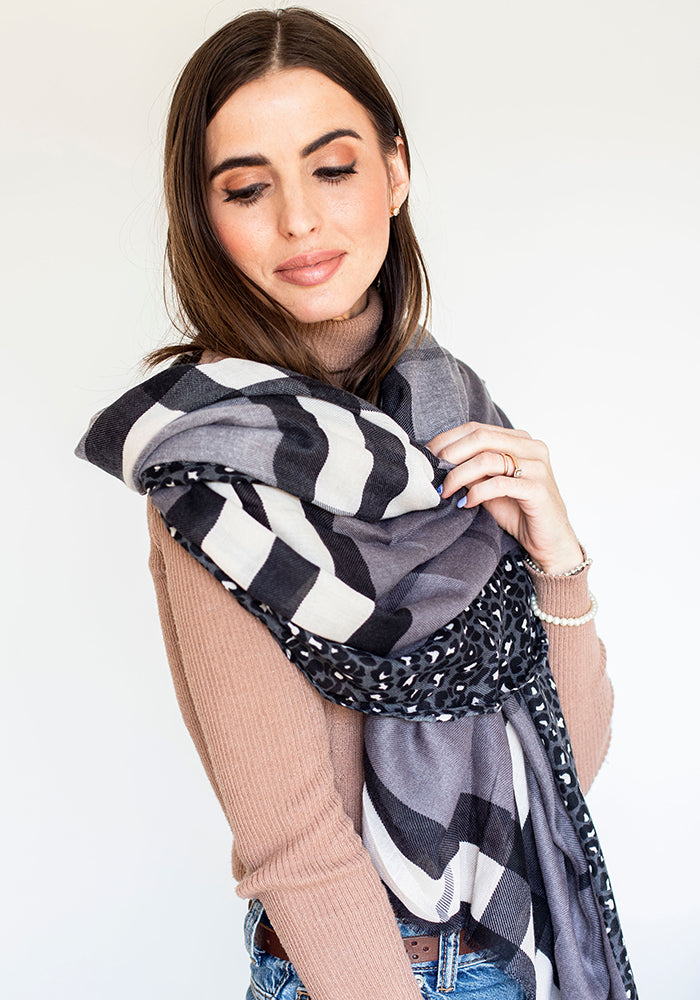 Burberry Animal Scarf | Grey