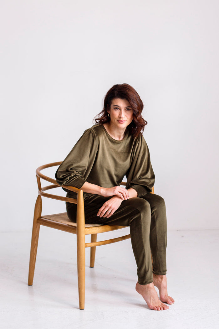 Patti Velour Loungewear Top