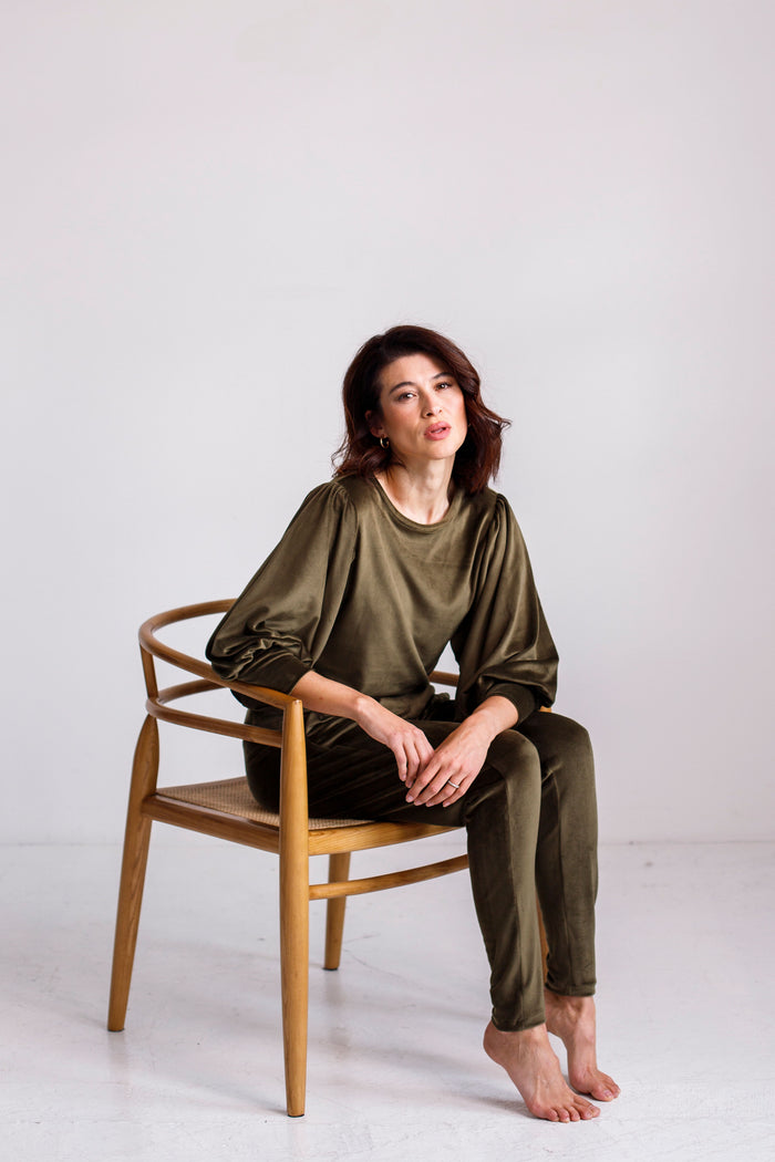 Patti Velour Loungewear Top