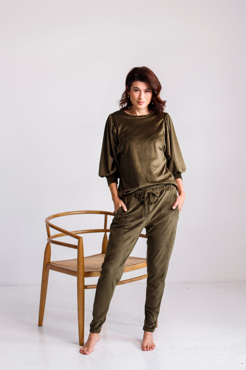 Nikki Velour Joggers