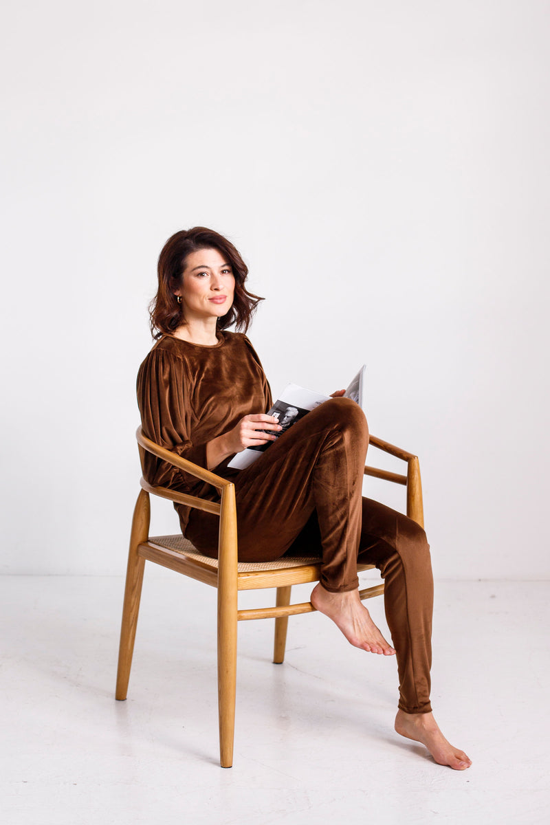 Patti Velour Loungewear Top