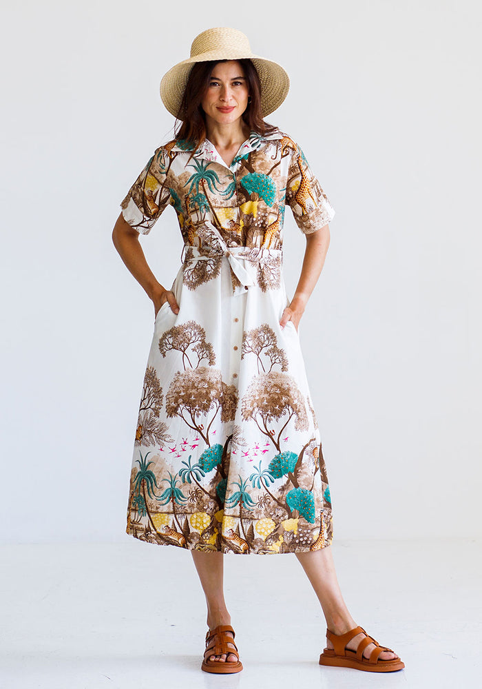 African Aﬀair Dress | Earth
