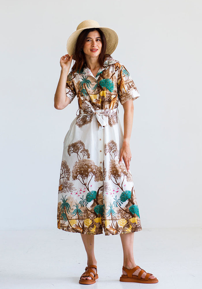 African Aﬀair Dress | Earth