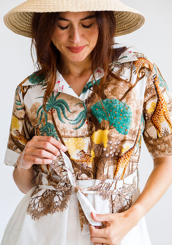 African Aﬀair Dress | Earth