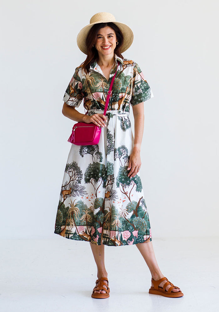 African Aﬀair Dress | Olive