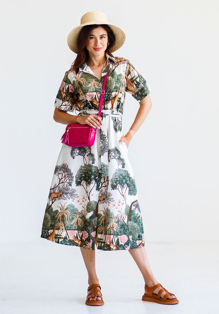 African Aﬀair Dress | Olive