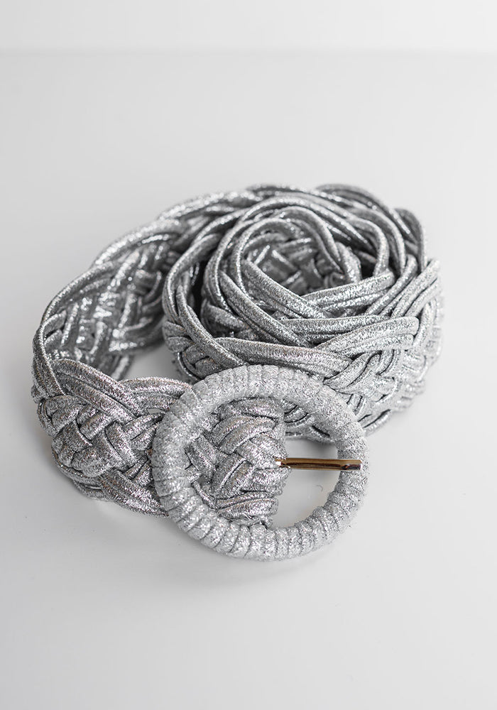 Braided Belt | Silver
