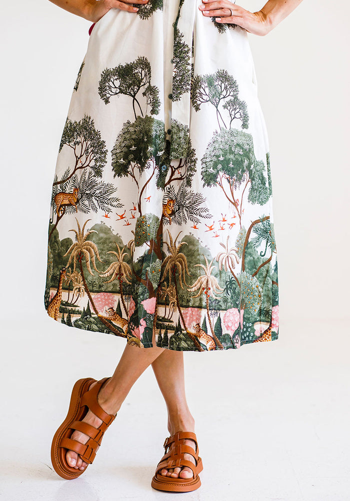 African Aﬀair Dress | Olive