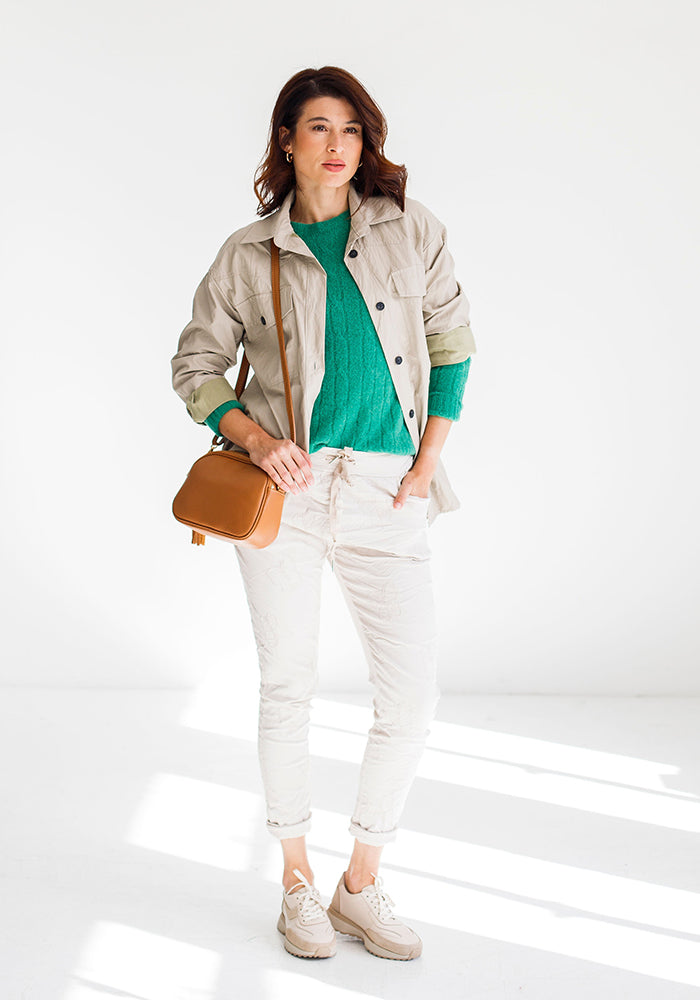 Italy Joggers | Anglaise Butterfly & Ecru
