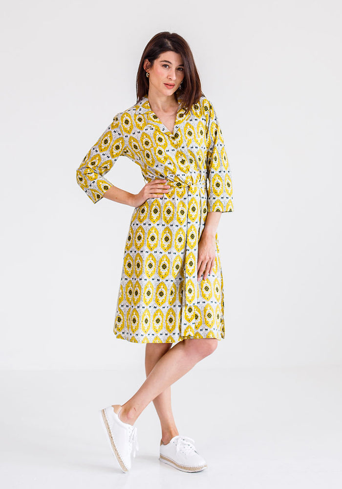 Eva Shirt Dress | Mustard