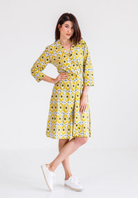 Eva Shirt Dress | Mustard