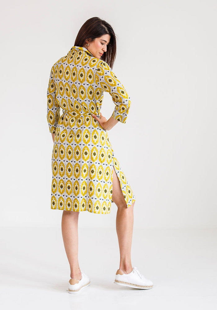 Eva Shirt Dress | Mustard