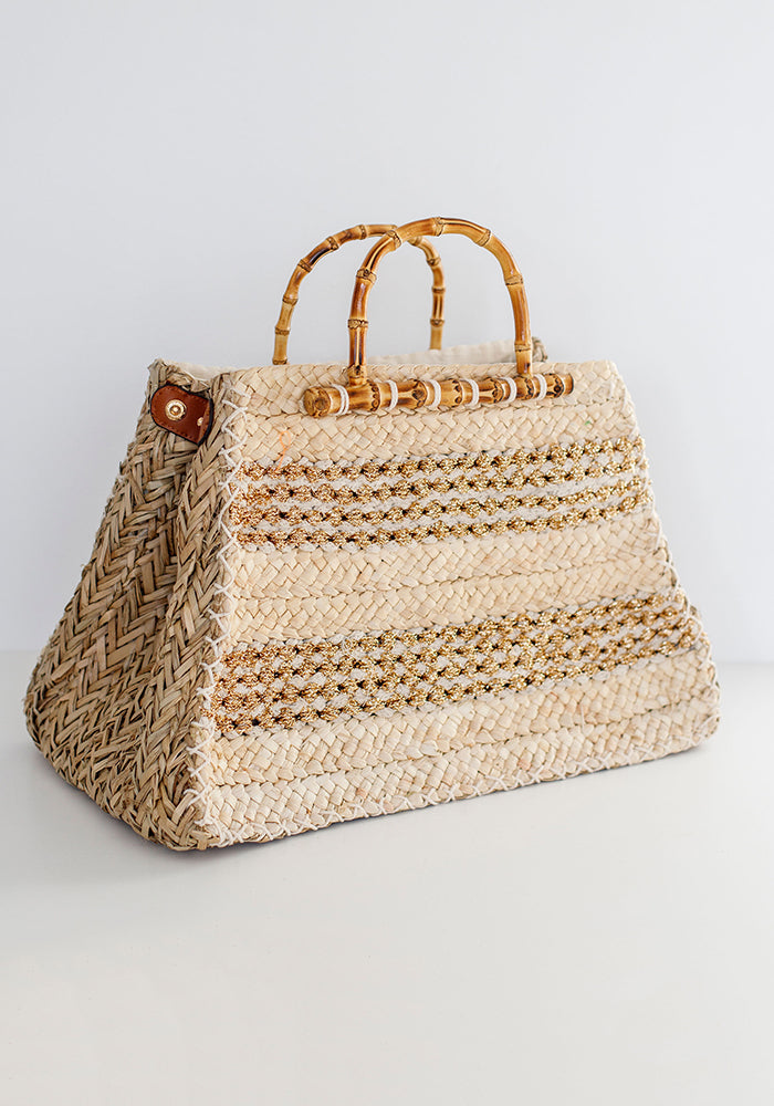 Ibiza Basket Bag | Gold