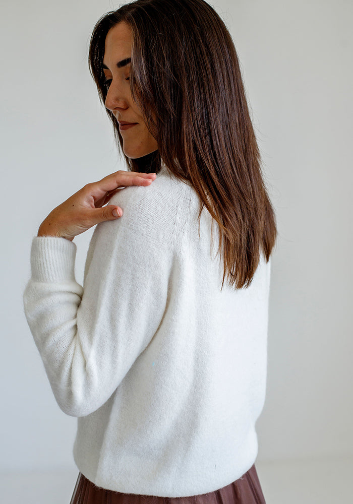 Baby Alpaca Blend Knit | Milk