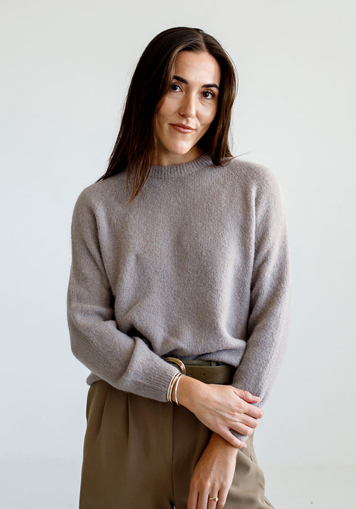 Baby Alpaca Blend Knit | Pebble