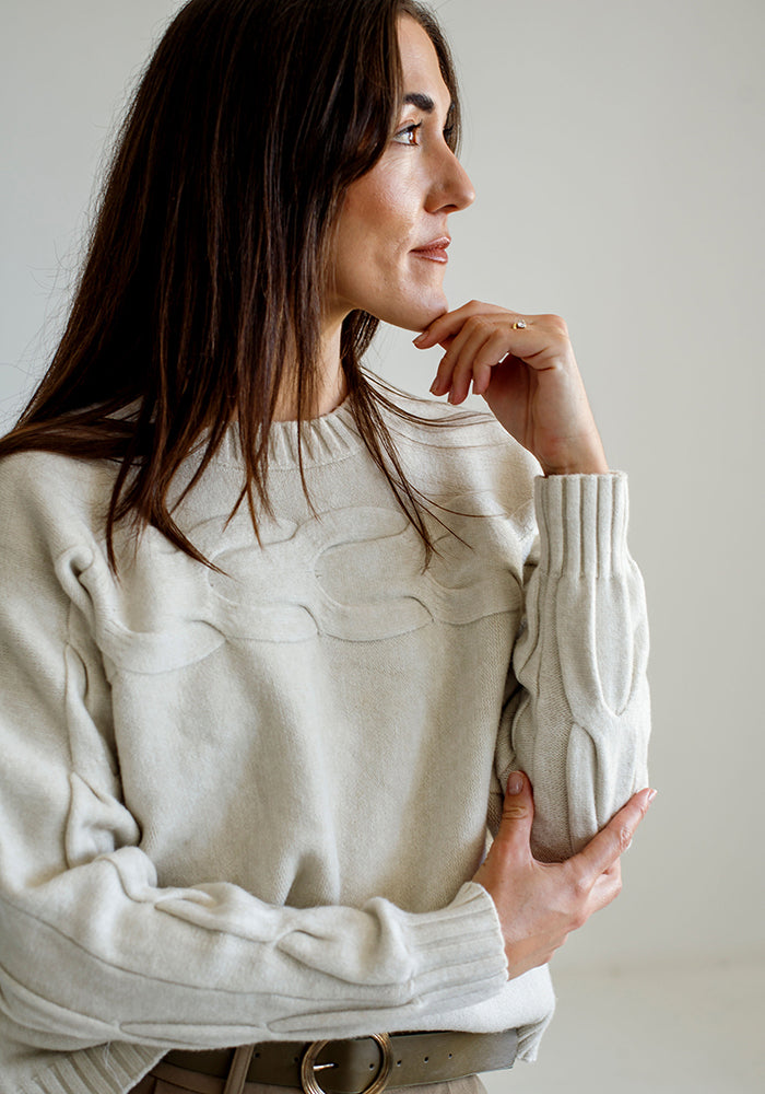 Cable Knit | Ecru