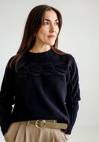 Cable Knit | Black