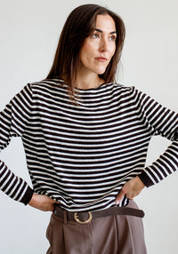 Stripe Cashmere | Brown