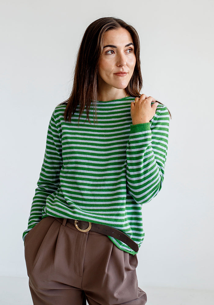 Stripe Cashmere | Green