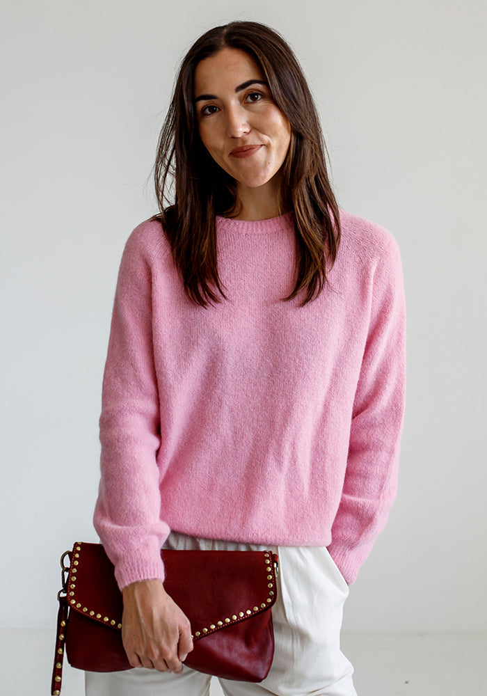 Baby Alpaca Blend Knit | Baby Pink