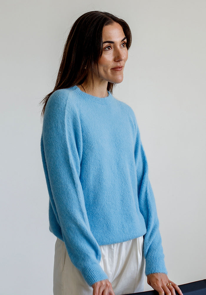 Baby Alpaca Blend Knit | Baby Blue