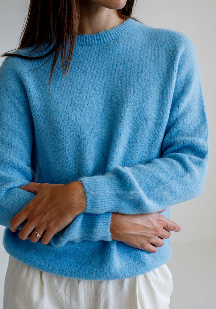 Baby Alpaca Blend Knit | Baby Blue