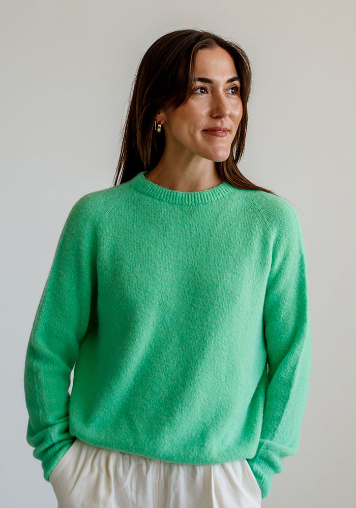 Baby Alpaca Blend Knit | Lime