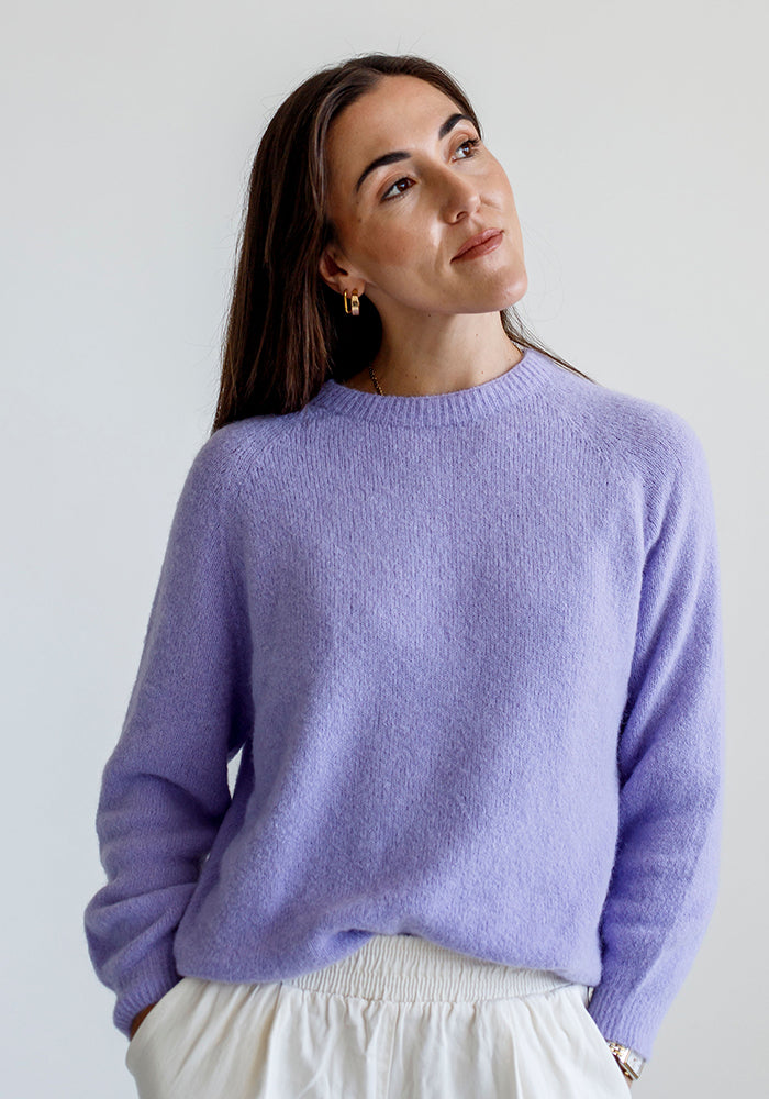Baby Alpaca Blend Knit | Lilac