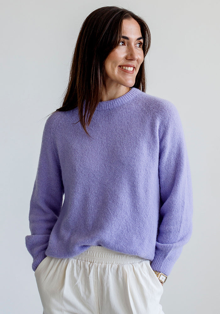 Baby Alpaca Blend Knit | Lilac