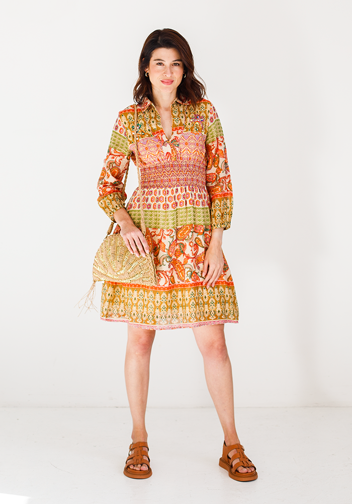 Smocked Waist Dress | Paisley Autumn