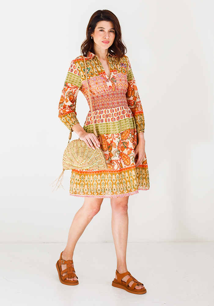 Smocked Waist Dress | Paisley Autumn