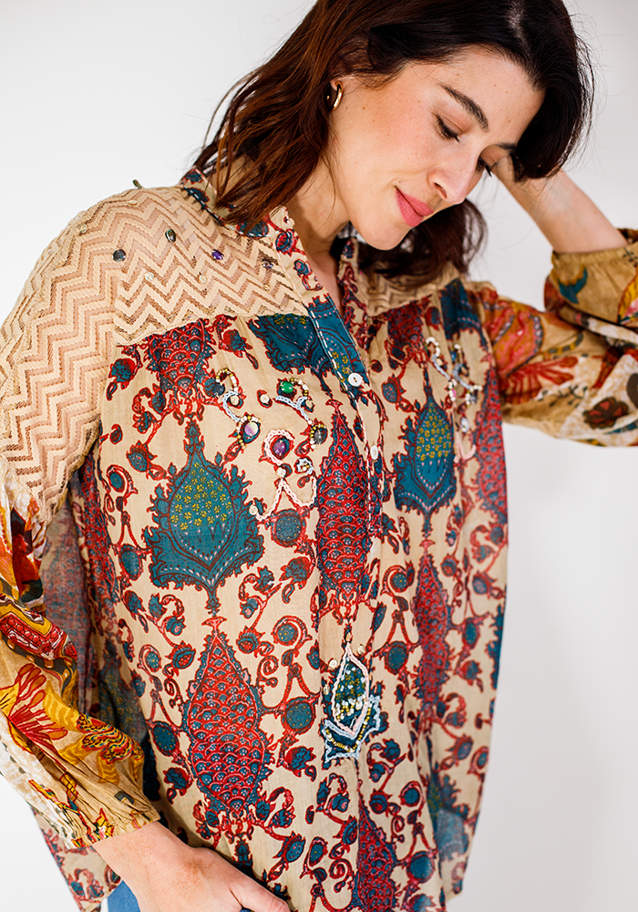 Gypsy Lace Blouse | Paisley Autumn