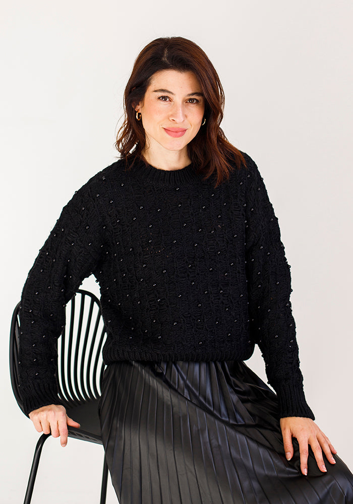 Pearl Knit | Black