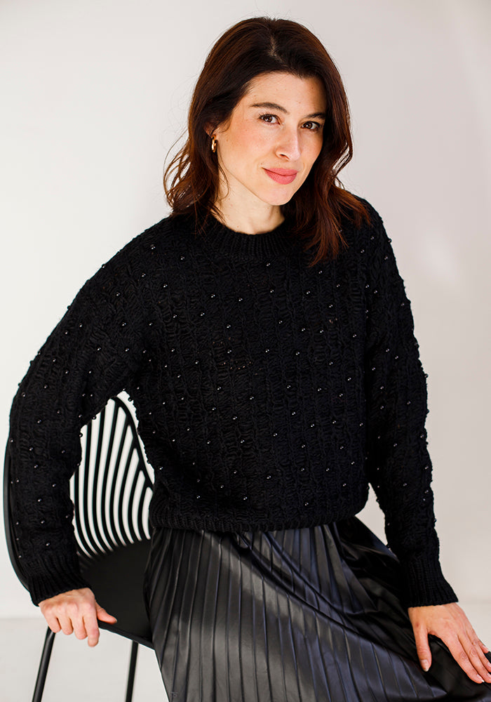Pearl Knit | Black