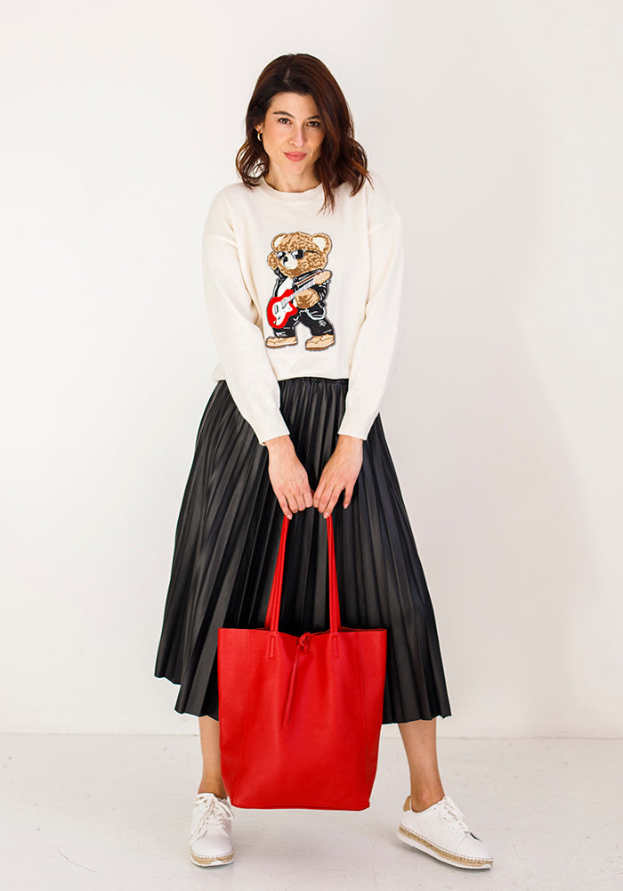 Teddy Knit | White