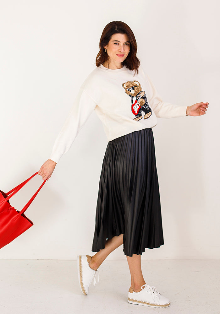 Teddy Knit | White