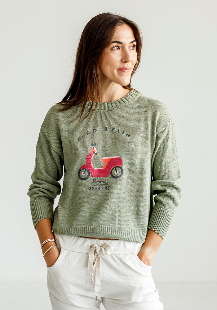 Ciao Bella Knit | Olive