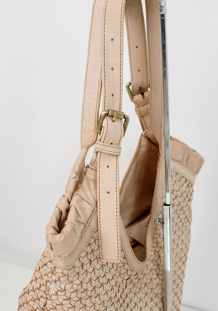 Tash Leather Bag | Beige