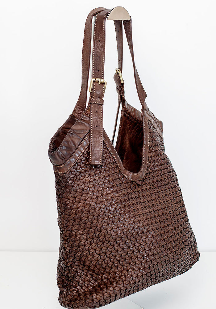 Tash Leather Bag | Choc