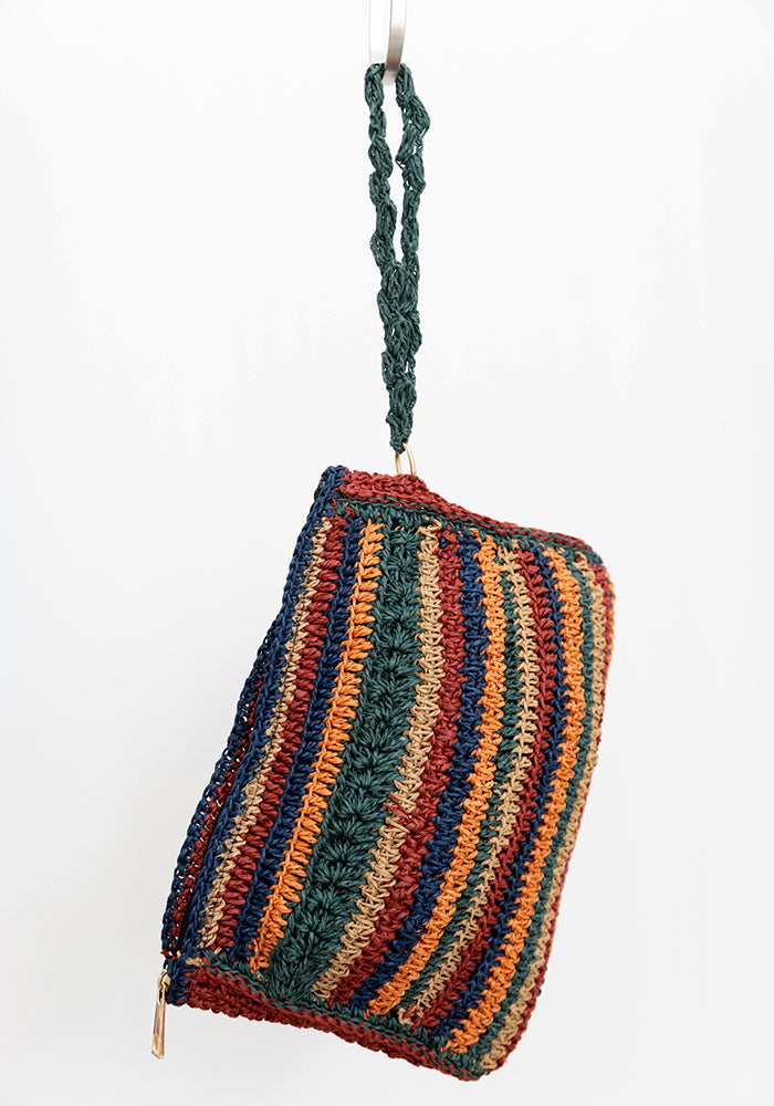 Vintage Patchwork Clutch | Earth Tones