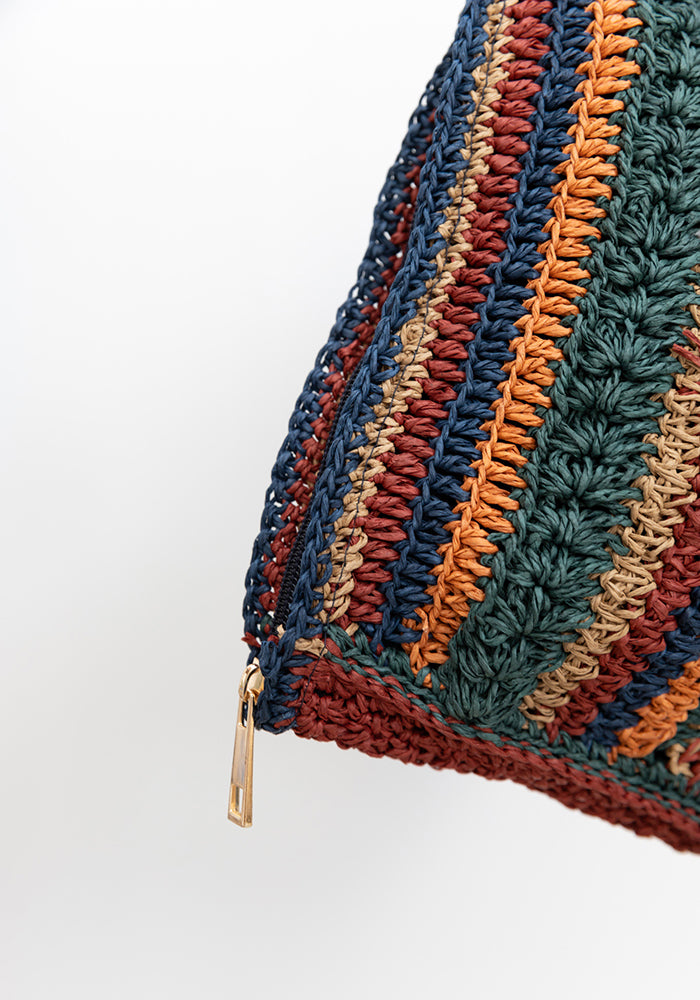 Vintage Patchwork Clutch | Earth Tones